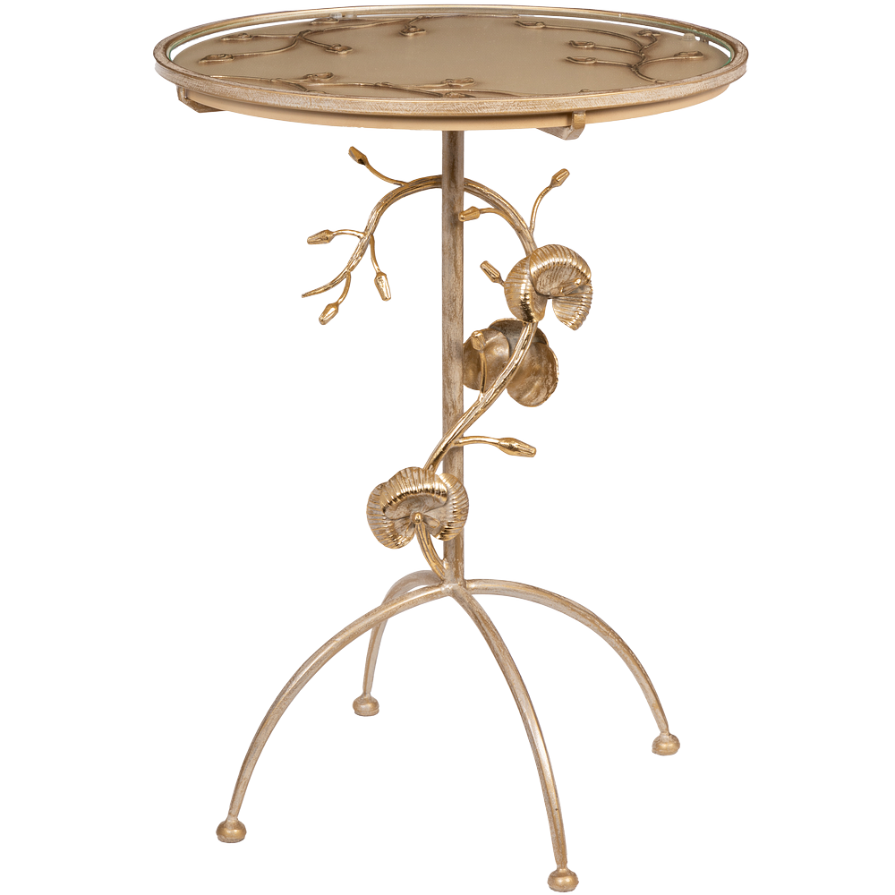 Декоративный столик Орхидея Фиори Айвори Мраморное золото