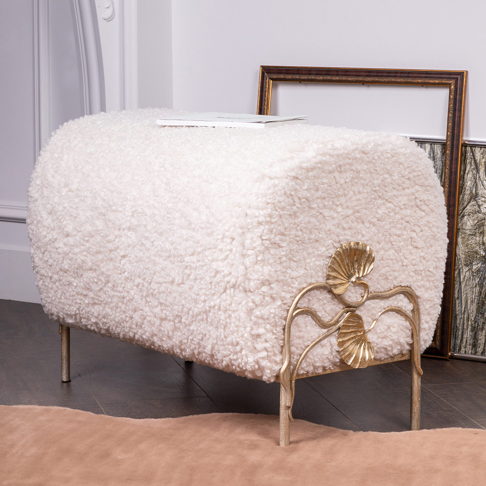  Банкетка Нимфея Какао Айвори