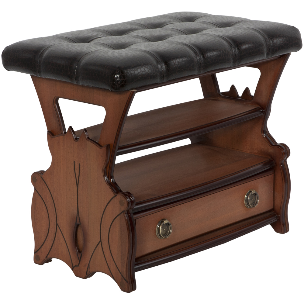  Скамья Марта с ящиком Орех Д