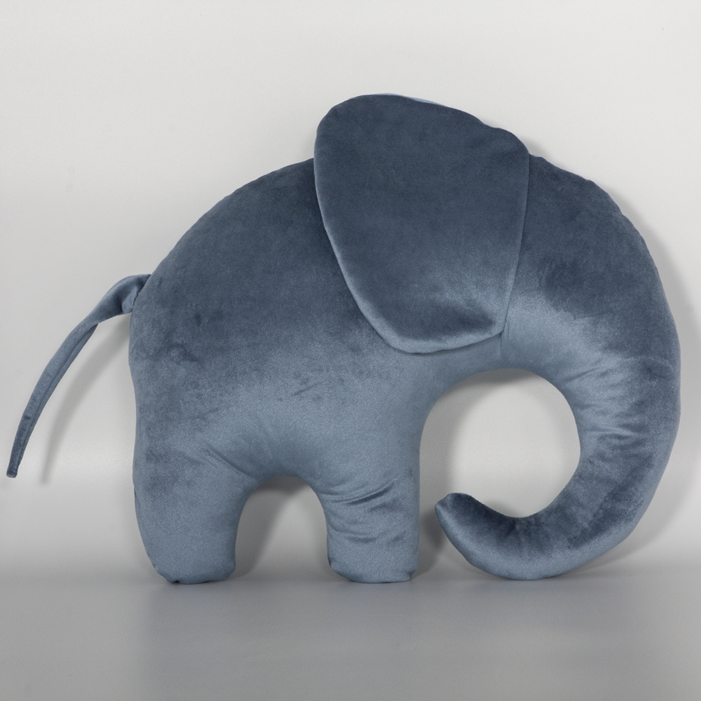 Подушка декоративная Слон Светло-голубой