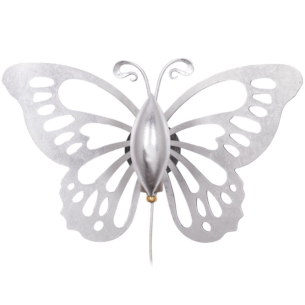 Светильник настенный Бабочка Эир Античное серебро