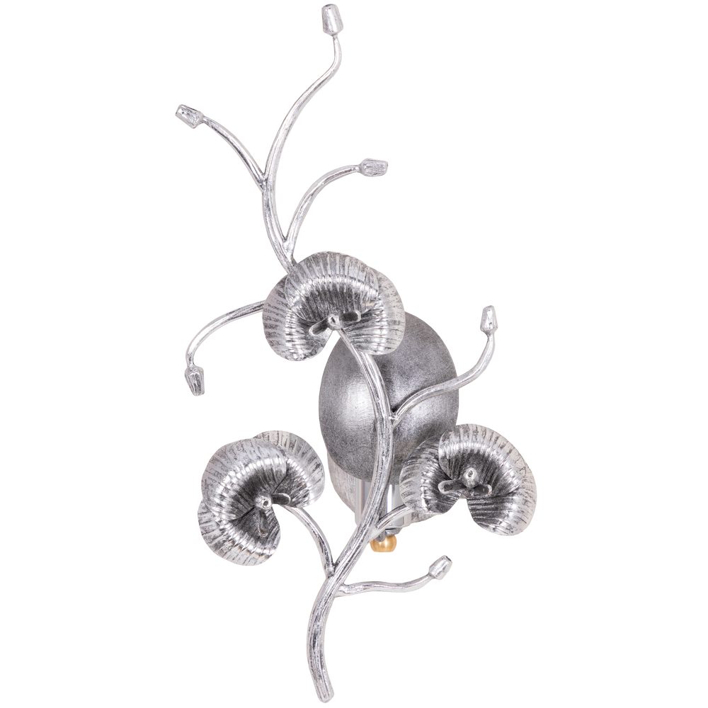 Светильник настенный Орхидея Античное серебро