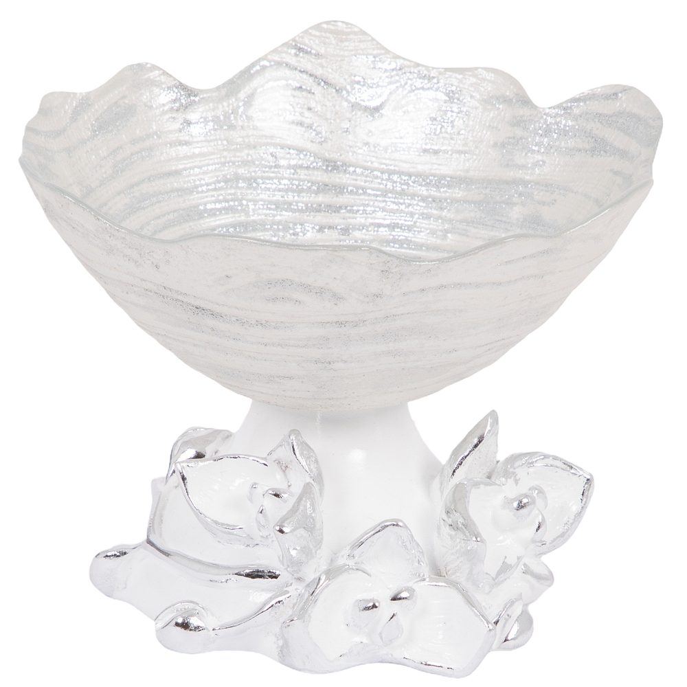  Фруктовница-конфетница Орхидея Лайм Серебро