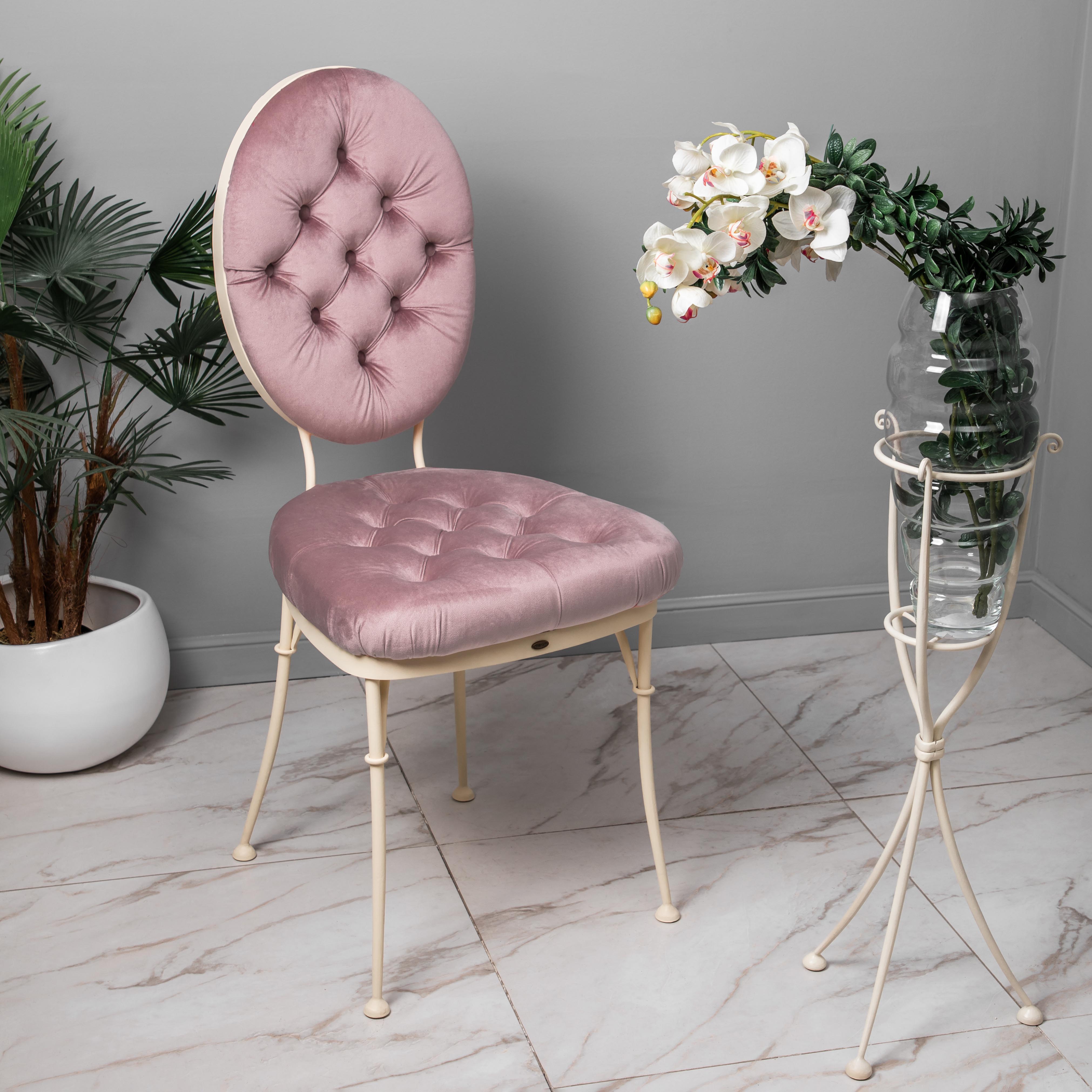  Стул кованый Аделаида Айвори