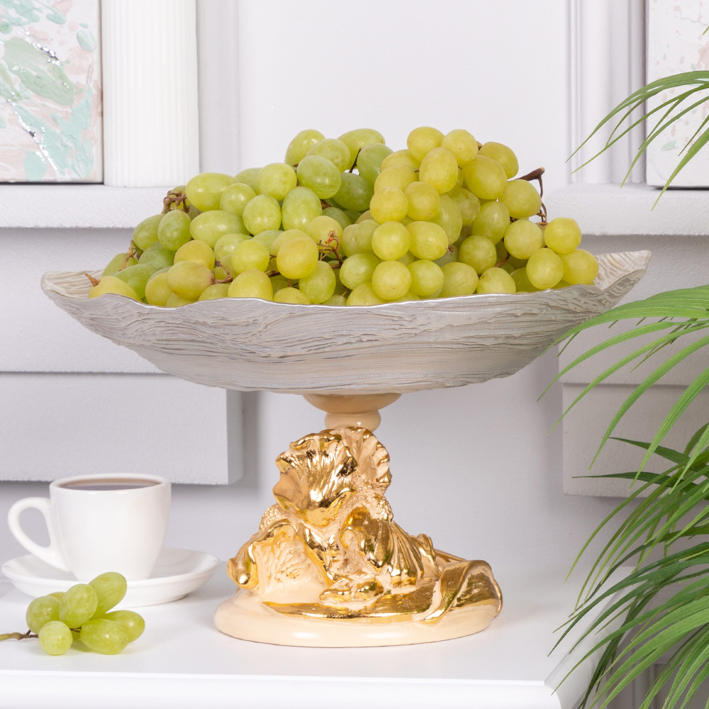  Фруктовница-конфетница Ирис Визир Айвори