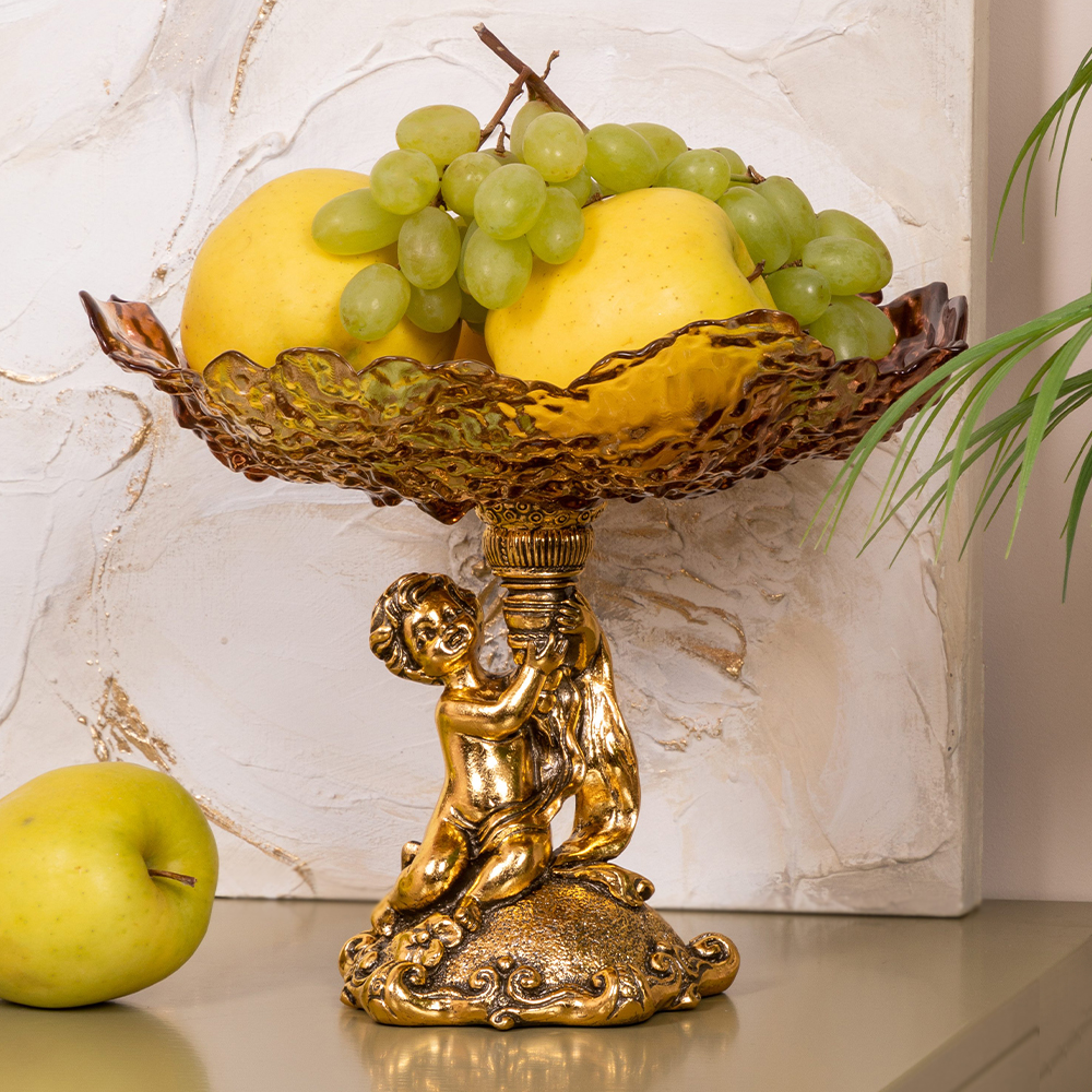  Фруктовница-конфетница Эдем Бронза