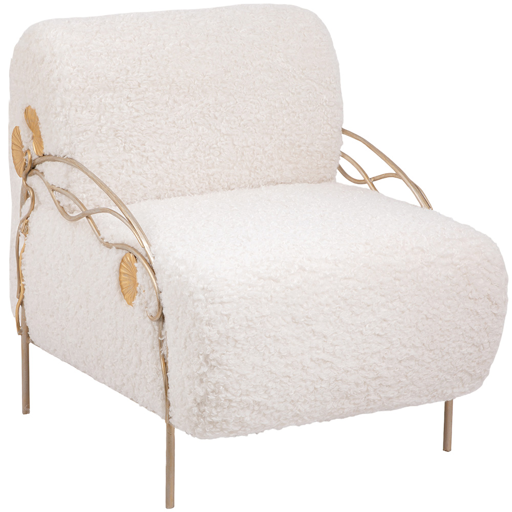  Кресло Нимфея Молоко Айвори