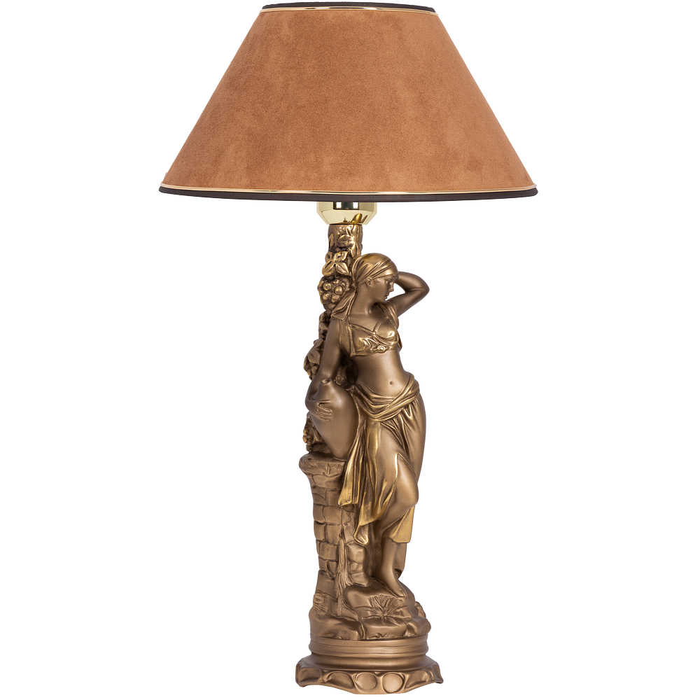 Настольная лампа Девушка с кувшином Бронза Тоффи