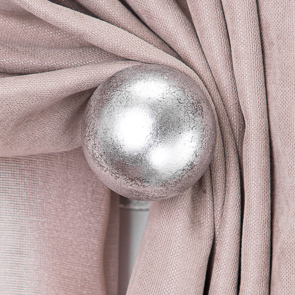  Подхват - держатель для штор Классика Серебро