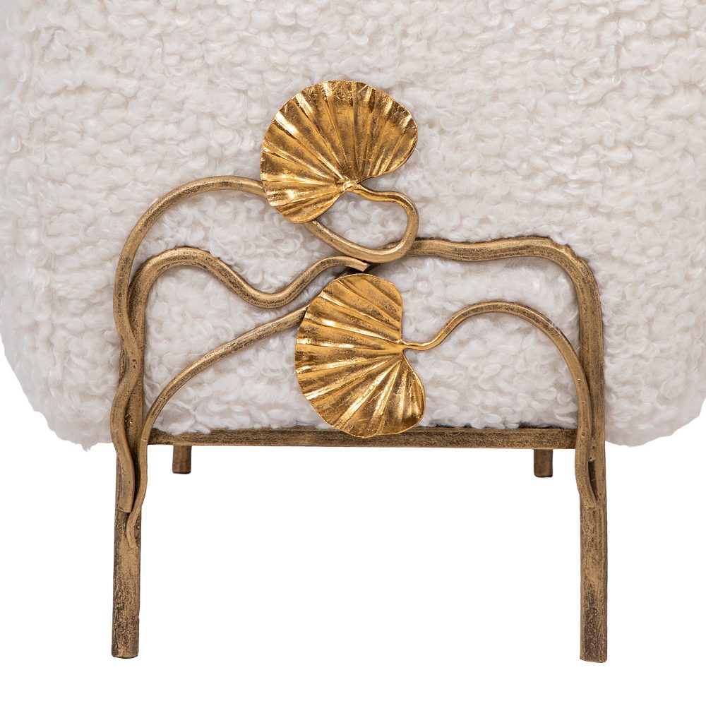 Банкетка Нимфея Молоко Бронза - img64920