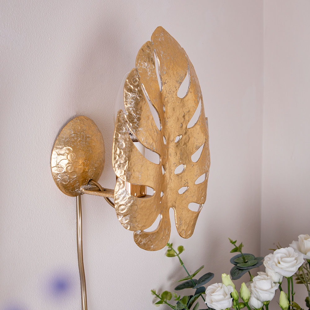 Бра настенный светильник Monstera Deliciosa (Монстера) Айвори - img39797