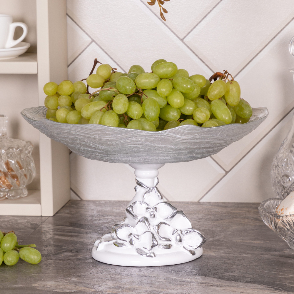  Фруктовница-конфетница Орхидея Лелия Бронза