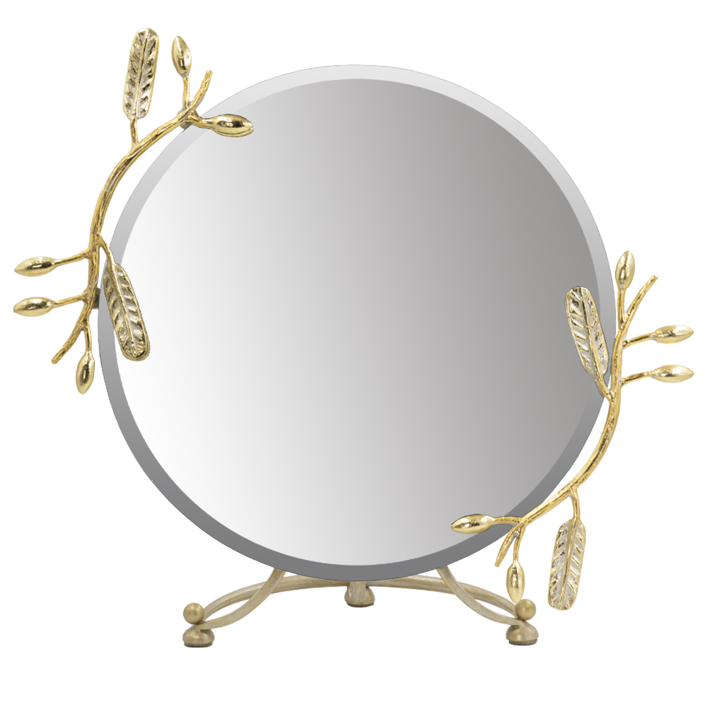 Настольное зеркало Oliva Branch Айвори Мраморное золото